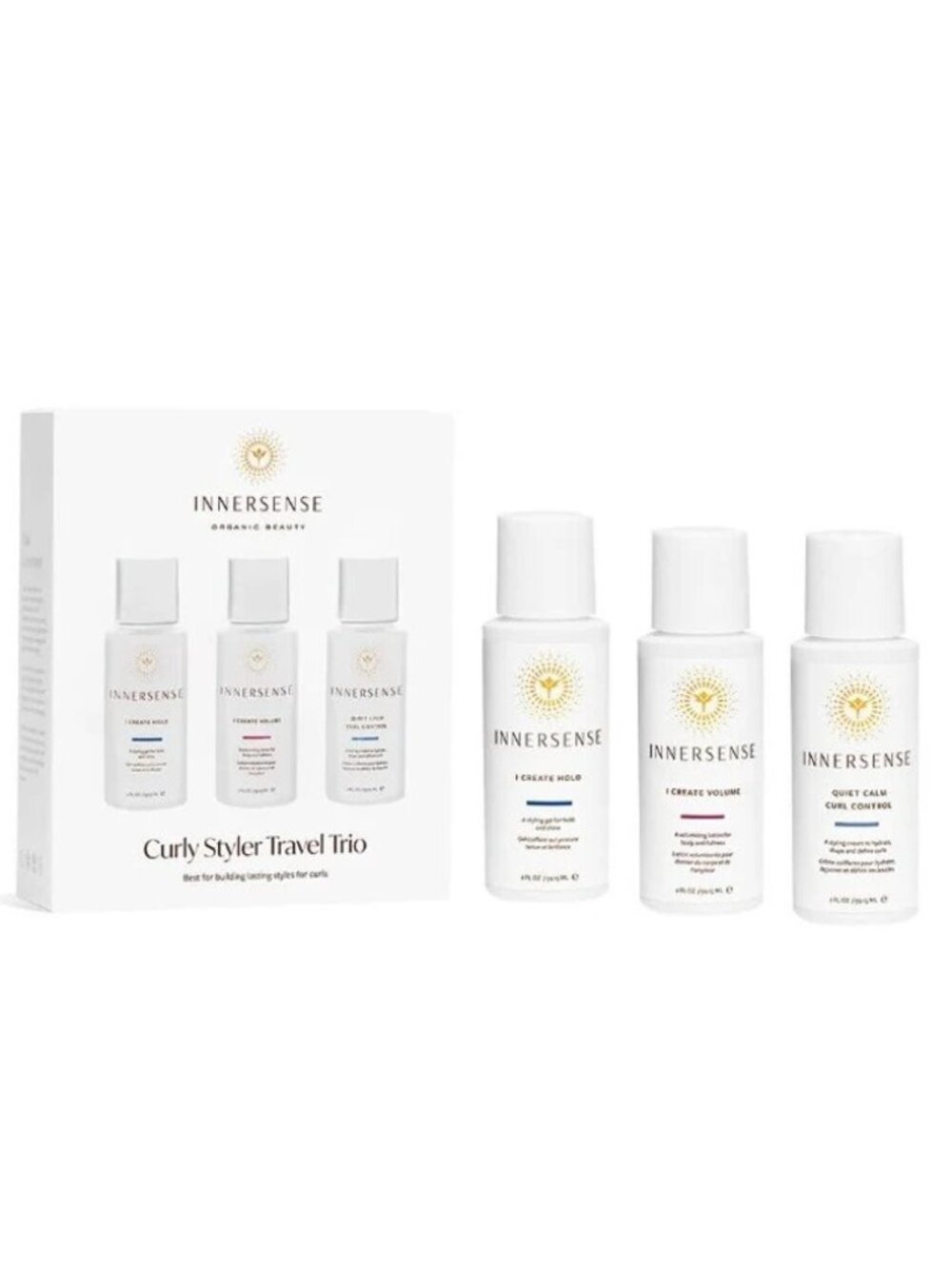 NIB Innersense Organic Beauty Curly Styler Travel Trio